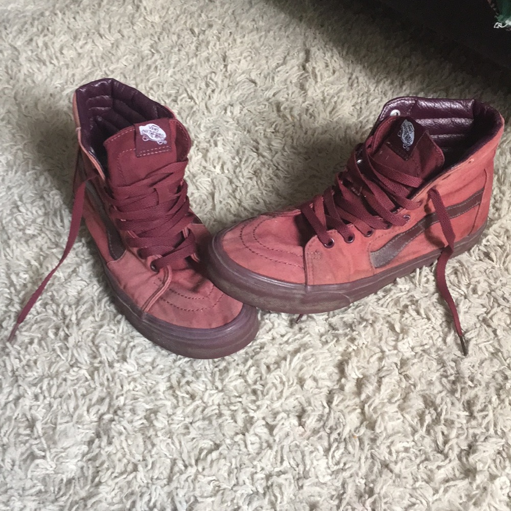 High top vans.